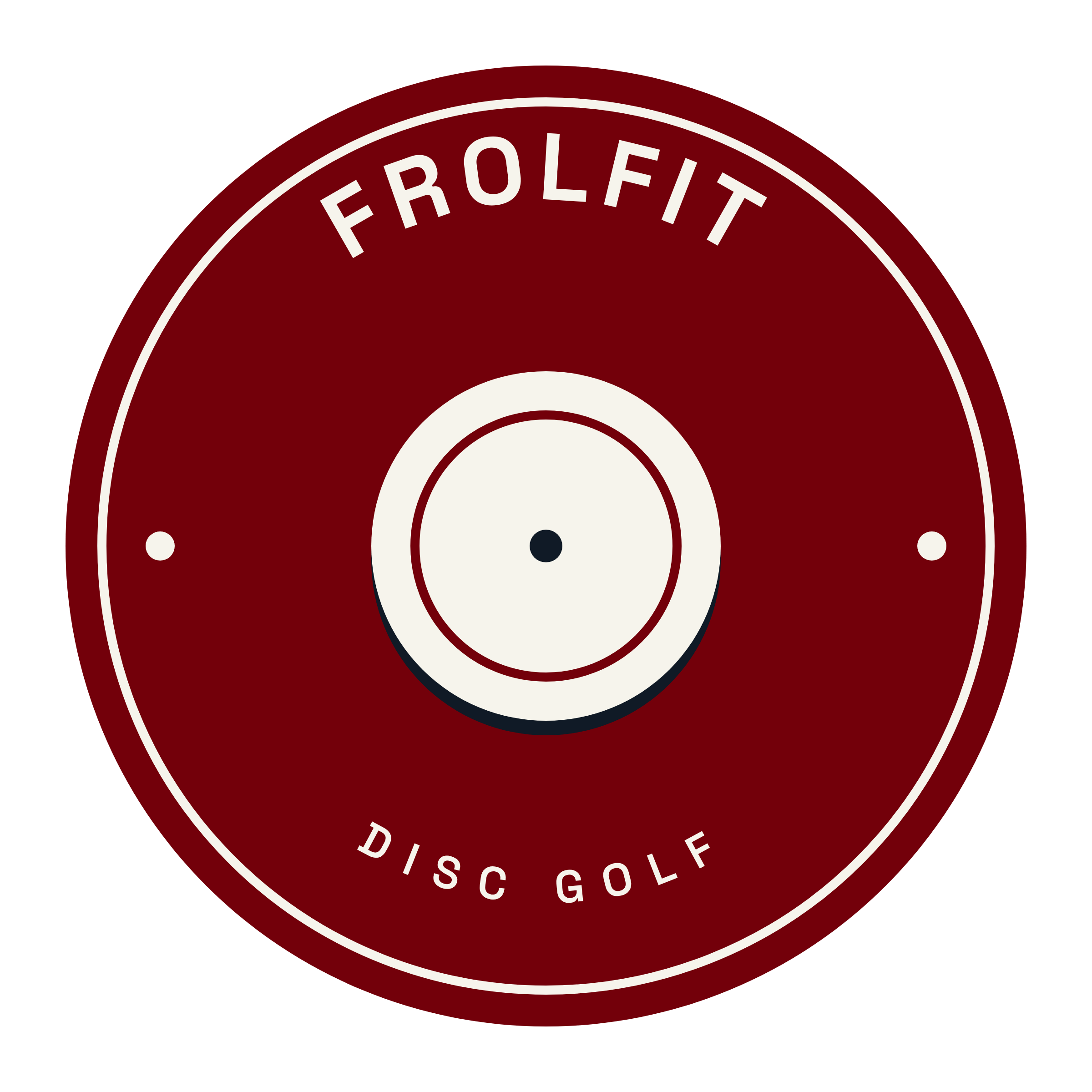 Disc Seal — Garnet sticker