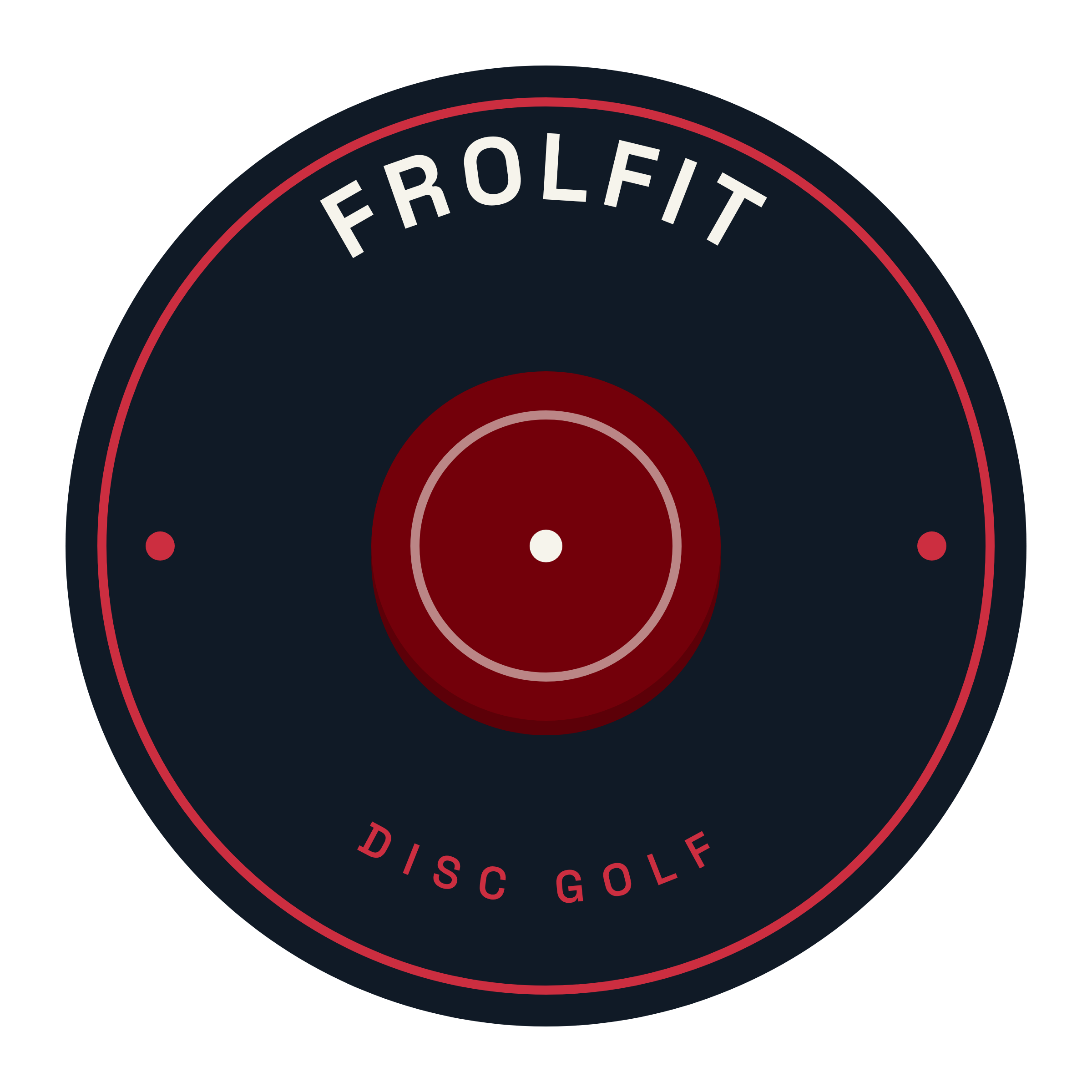 Disc Seal — Navy sticker
